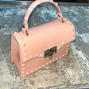Nude Studded Purse
